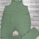 NEW! Women's Sage Olive Green Shot Onesie Jumpsuit Size Medium Photo 1
