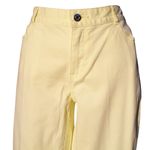 Cache Light Yellow Brushed Cotton Rhinestone Stud Embellished Jean Pant $98 NWT Photo 2