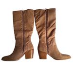 Style & Co  Warrda Women’s Tall Block-Heel Dress Boots – Size 8.5, Tan Faux Suede Photo 2
