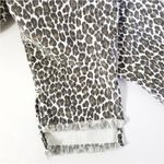 Current/Elliott CURRENT ELLIOT High-Rise Snow Leopard Jeans Sz 28 Cheetah Animal Print Photo 5