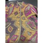 Vintage Geiger Collection Sweater Jacket Coat size 40 Patchwork‎ Floral Wool Size L Photo 1