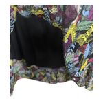 LuLaRoe Lola Black Whimsical Feather Layered Midi Skirt Size XL Artsy Colorful Photo 3