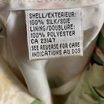 Talbots silk trouser vintage straight leg high rise tropical print Sz 10 Photo 7