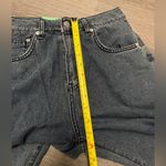 vintage inspired dark wash denim baggy boyfriend wide leg jeans Blue Size 26 Photo 5