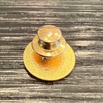 Vintage 1988 Mary Kay 25 Years Faux Diamond Chip Gold Tone Lapel Pin Round Photo 3