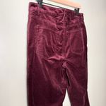 Good American Good Skate Velvet Velour High Rise Wide Leg Pants Red Size 30 Photo 4