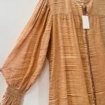 Ulla Johnson NEW Fiora Striped Shirt Dress Medium Sz 8 Beige Tan Brown Feminine Photo 9