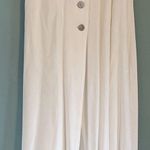 Buttons Vintage Cream Off-White Long Skirt Size 2 XS Slit Front Bentley Arbuckle Photo 1