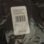 Frederick's of Hollywood  Black Satin Sexy Summer Lattice Lacing Robe Small NWT $ Photo 4