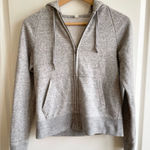 Uniqlo  Gray Cotton Blend Full Zip Hoodie Women’s XS Performance Sporty Photo 0