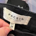 PacSun  Button Front Denim Mini Skirt Black Photo 10