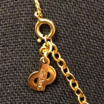 Christian Dior  Gold Plated CD Monogram Pendant Necklace w/ DIOR BOX, DUST BAG Photo 11