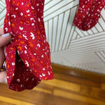 Poupette St Barth Red Sky Rayon Georgette Foe Printed Pants Size US XS Photo 4