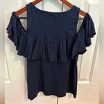 Lilly Pulitzer  Lyra top navy blue size Small Photo 6