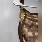 Coach  Signature Ali Sateen Hobo Shoulder Bag Gold/Khaki 13642 Photo 1