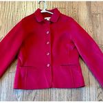 Pendleton 100% Merino Wool red blazer jacket small Photo 1