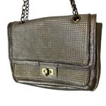 Sondra Roberts Leather Metallic Convertible Crossbody Purse Bag Photo 2