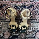Castaner  Agnes Natural & Black Woven Raffia  Tall Sandals Platform Heels 39 US 8 Photo 7
