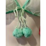 AQUA Dolls Kill Sugar Thrillz Sheer  Pompom Bralette Size M Medium NWT!! Photo 1