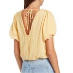 ASTR NWT the Label, Bubble Sleeve Gauze Top, Medium Photo 3