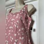 No Boundaries NWT  Pink Jean Daisy Fitted Sleeveless Midi Dress Cute Sundress M Photo 3