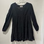 Urban Outfitters Women's Black Flowy Long Sleeve Dress Dotted Size XS Photo 1