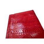 Saks 5th Avenue SAKS FIFTH AVENUE Vintage Red Eel Skin Clutch Handbag Photo 3