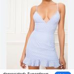 superdown Revolve  Mayra Blue Polka Dot Dress Size XXS Party Coquette Mini Ruffle Photo 2