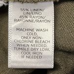 Loft  Army Green 1/2 Button Elastic Waist Jogger Jumpsuit w/Tassel Stripe Belt- S Photo 15