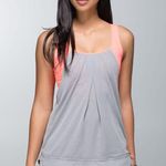 Lululemon Run Times Workout Tank Heathered Medium Grey Very Light Flare Top Photo 1