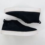 Toms  Paxton Slip On Shoes Sneakers Suede Faux Shearling Black Leather Lizard 7‎ Photo 8