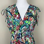 Ralph Lauren LAUREN  Day Dress Cover Up‎ L Colorful Paisley Resort Beach Cruise Photo 2