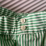 ZARA  Green Striped Shorts Photo 6
