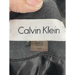 Calvin Klein  Womens Petite Zip Up Grommet Blazer Jacket‎ Black 14P Photo 4