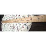 Monteau M Cream Floral Dress Button Front Square Neck Linen Blend Farm Cottage Photo 5