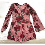 Lulus Eye-Catching Moment Mauve Floral Print Long Sleeve Romper Photo 6