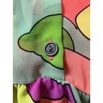 Nanette Lepore  Swim‎ Water Cover Up Size XL Retro Hippie Colorful Beach Sheer Photo 9