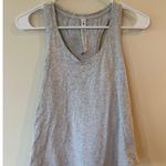 Lululemon Tank Top Womens 2 Heather Gray Pima Cotton Stretch Gym Yoga Racerback Photo 0