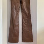 Meshki  Tyra Straight Leg Faux Leather Pants Chocolate Photo 10