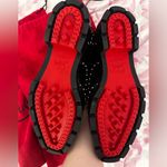 Christian Louboutin  Black croc embossed leather and Silver Studded Oxfords Photo 1