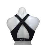 Nike Women's Black Classic Cross Back Sleeveless Logo Sports Bra Crop Tank Top S Photo 1