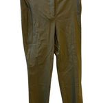 Rafaella  The Straight High Waist Olive Green Pants Trousers Stretch 14 NWT New Photo 0
