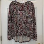 Peruvian Connection  Floral Paisley Long Sleeve Cotton Tunic Top Size Medium Photo 1