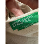 United Colors Of Benetton  Tank Top Pure Linen Beige Scoop Neck Sleeveless Size S Photo 4