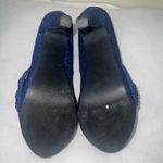 BKE Sole Stilletos Blue Metallic Animal Print 8.5 Women’s Photo 1