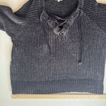 Umgee  Chenille Sweater Sz L Lace Up Pullover‎ Long Sleeve Casual Soft Comfort Photo 9