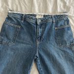 We The Free Free People Women's Blue Izzy Low Rise Wide Leg Flare Jeans Size 28  Photo 5