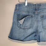 Rock & Republic BumpershootDenim Jean Shorts Cuffed w/Distressed Raw Hem Size 10 Photo 2