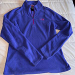 The North Face  Vibrant Blue Quarter-Zip Pullover Photo 0