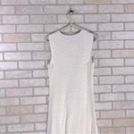 Theory Nikayla Mega White Jacquard Sleeveless Fit and Flare Dress Size M Photo 6